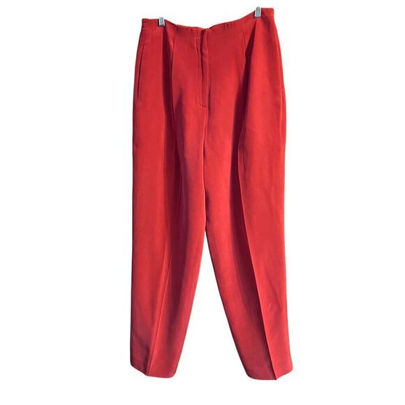 Valerie Stevens Pants - Valerie Stevens 100% Silk Women's Trousers.  Dark Coral. Size 10